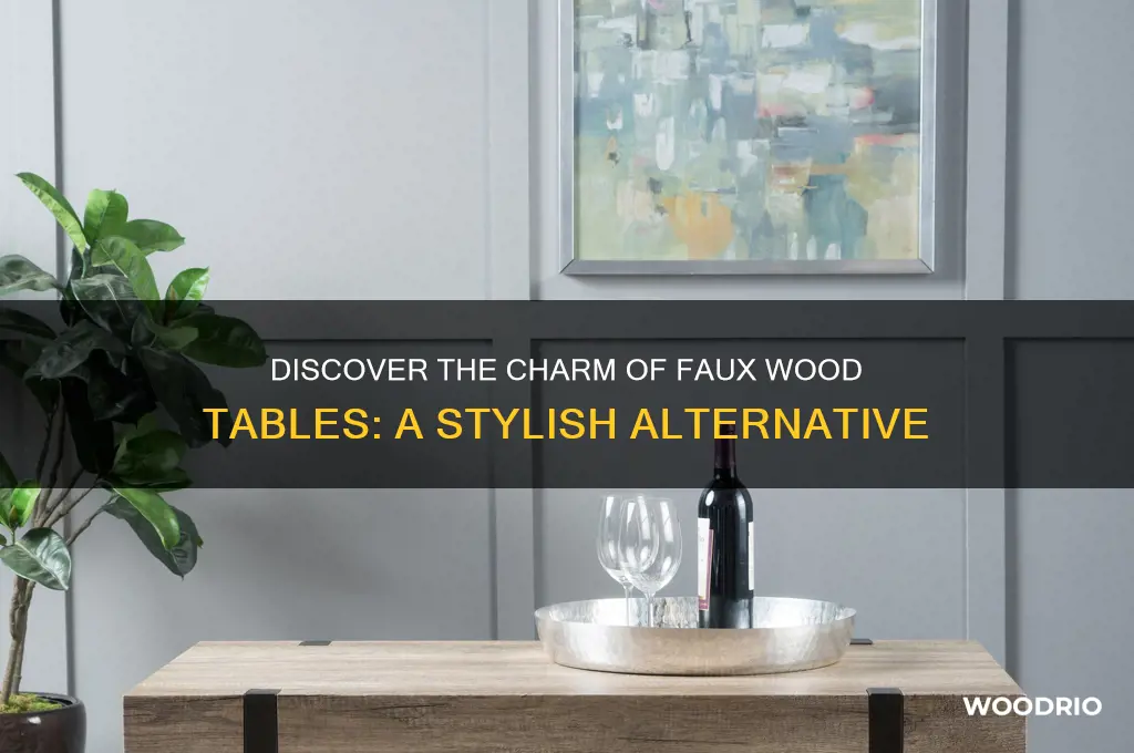 what is faux wood table
