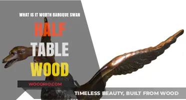 Baroque Swan Half Table: Unveiling the Value of Wooden Elegance