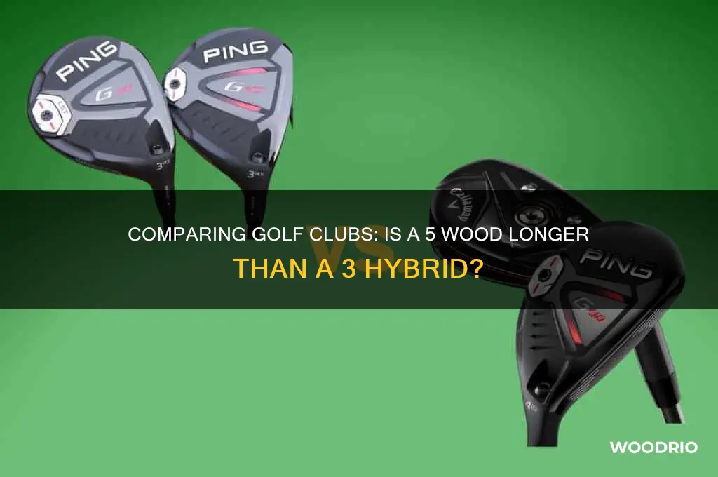 what is longer 5 wood or 3 hybrid