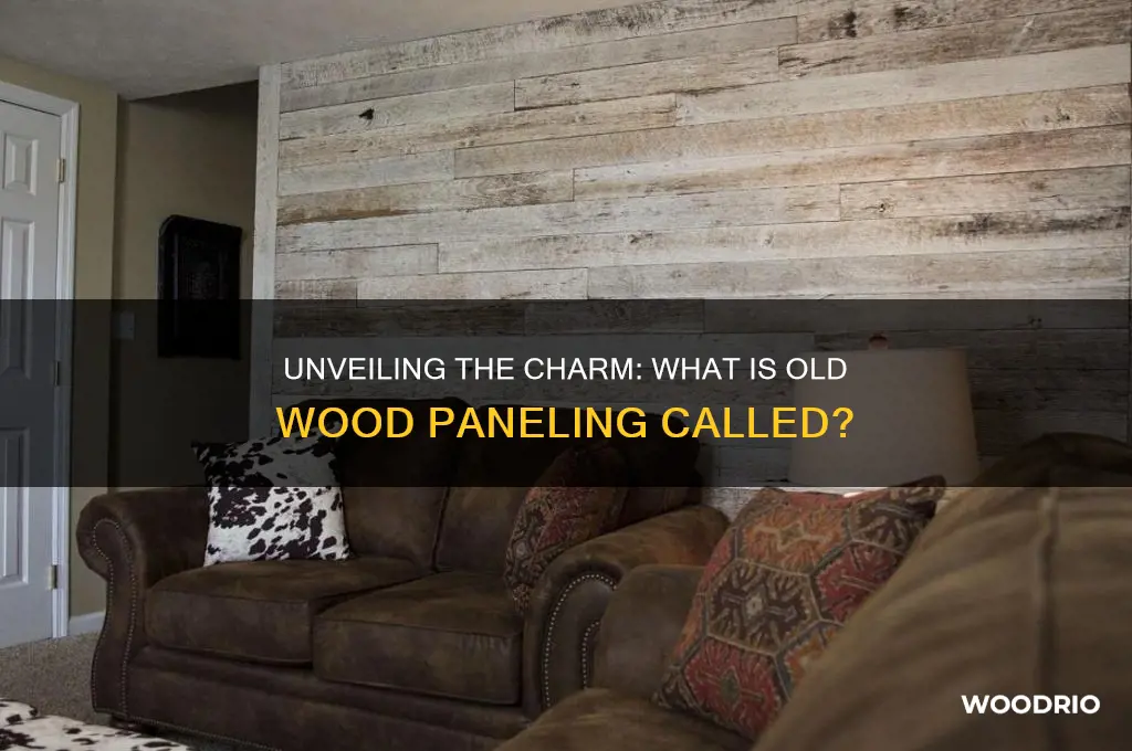 what is old wood paneling called