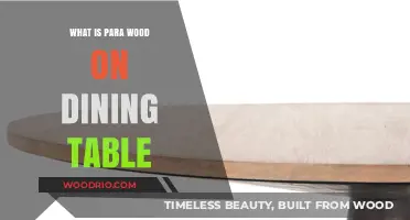 Discover the Beauty and Durability of Para Wood Dining Tables