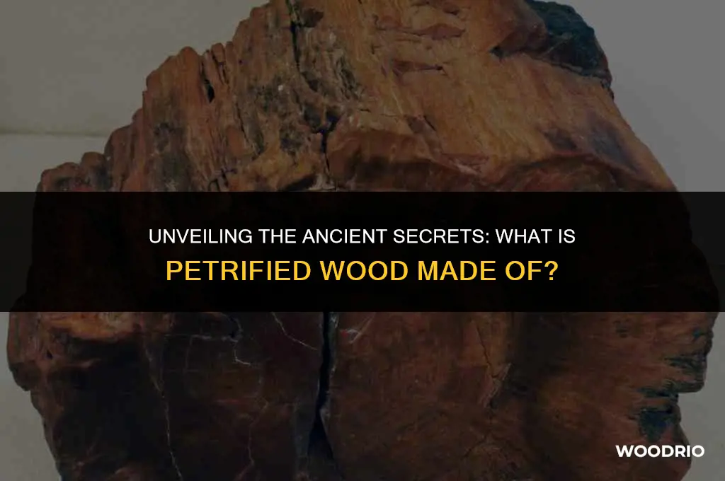what is petrified wood made of