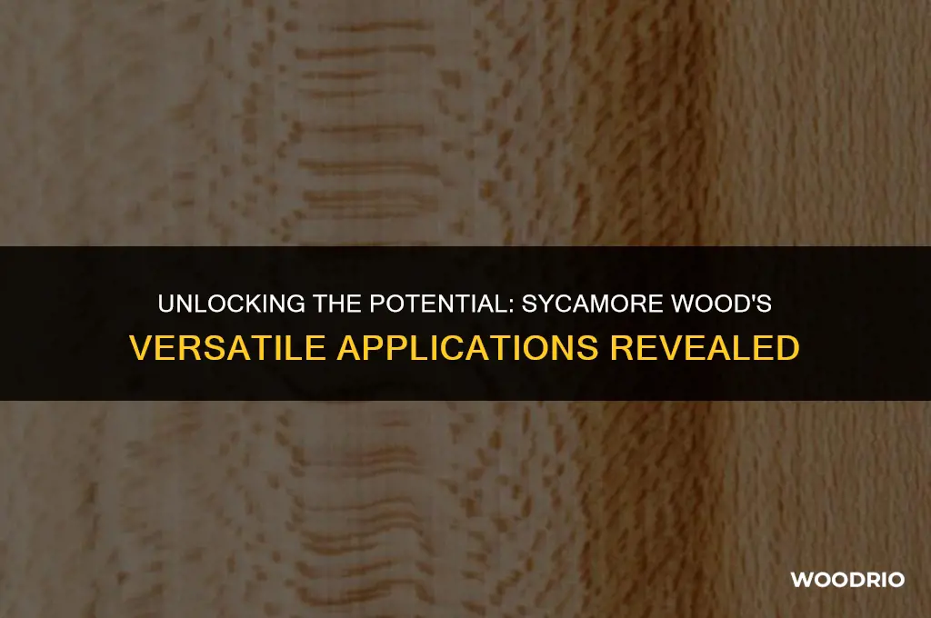 what is sycamore wood good for
