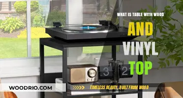 Wood and Vinyl Top Tables: Stylish, Durable, and Versatile Furniture Choice