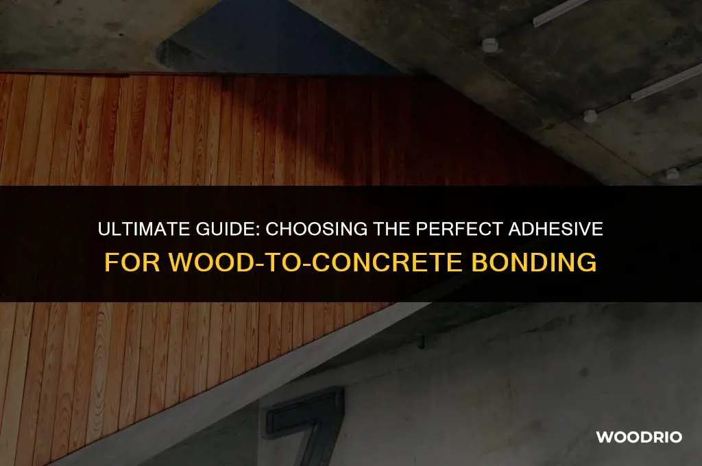what is the best adhesive for wood to concrete