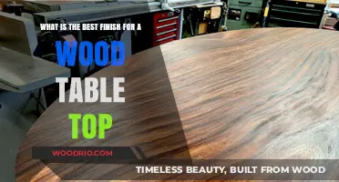 Choosing the Perfect Finish for Your Wood Table Top