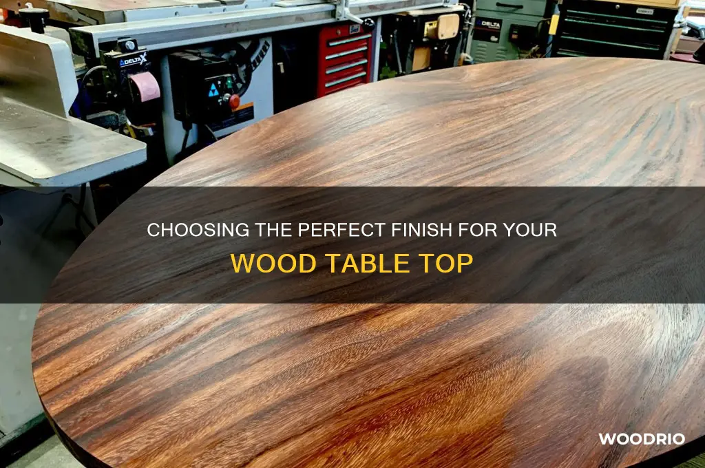 what is the best finish for a wood table top