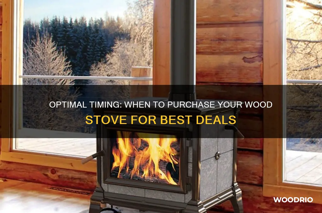 what is the best month to buy a wood stove