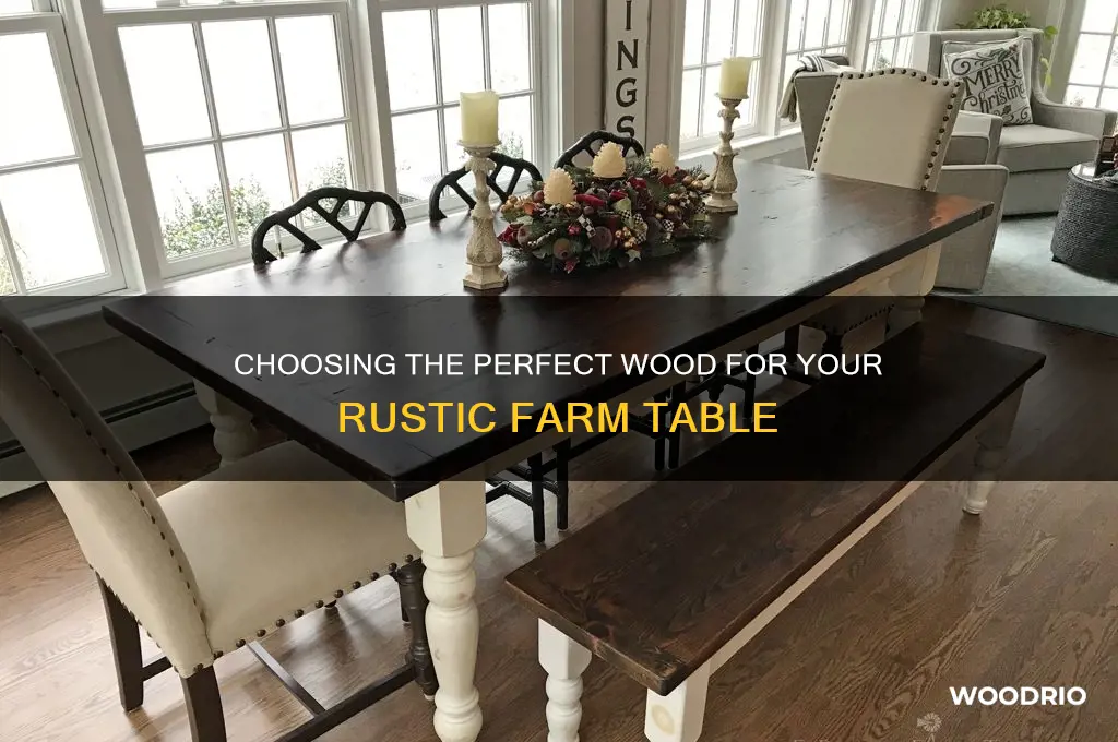 what is the best wood for a farm table