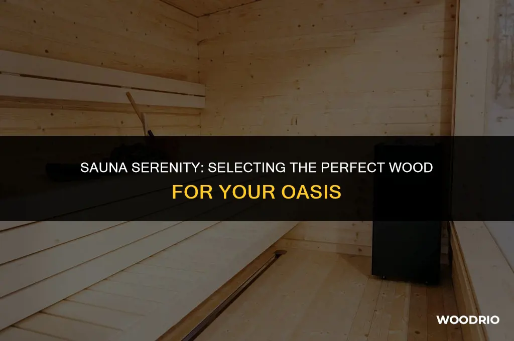 what is the best wood for a sauna