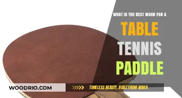 Top Wood Choices for Optimal Table Tennis Paddle Performance
