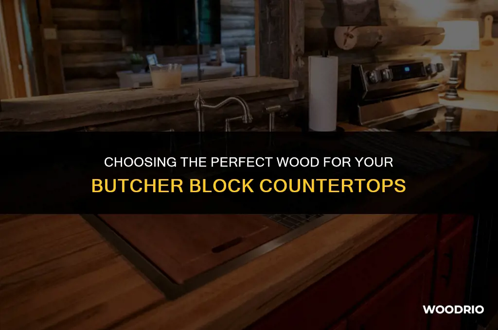 what is the best wood for butcher block countertops