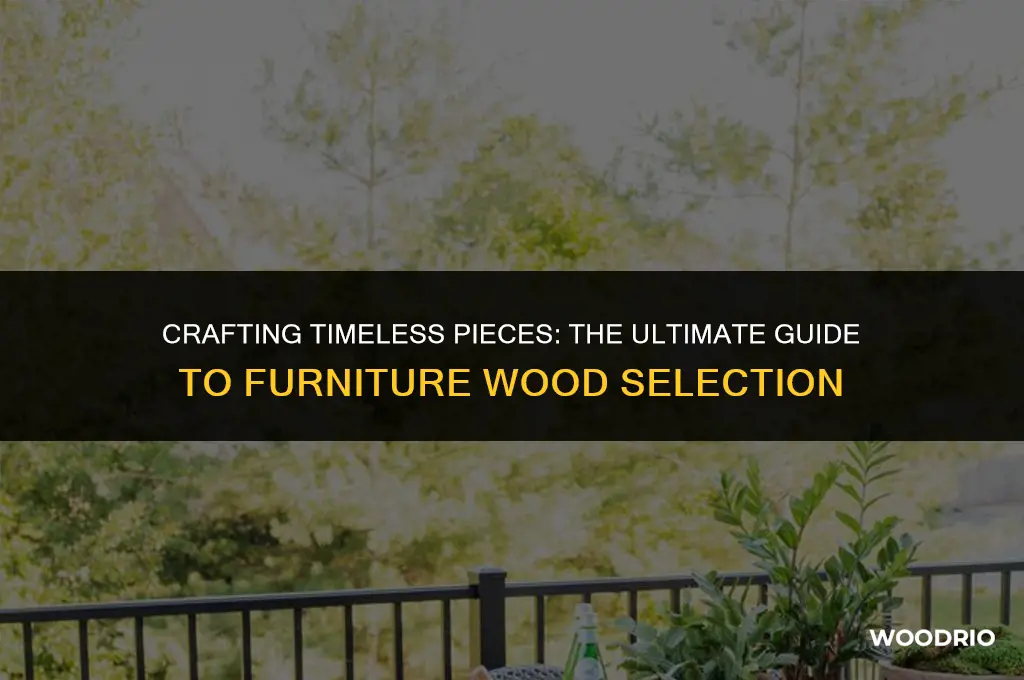 what is the best wood for furniture