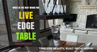 Choosing the Perfect Wood for Your Live Edge Table Masterpiece