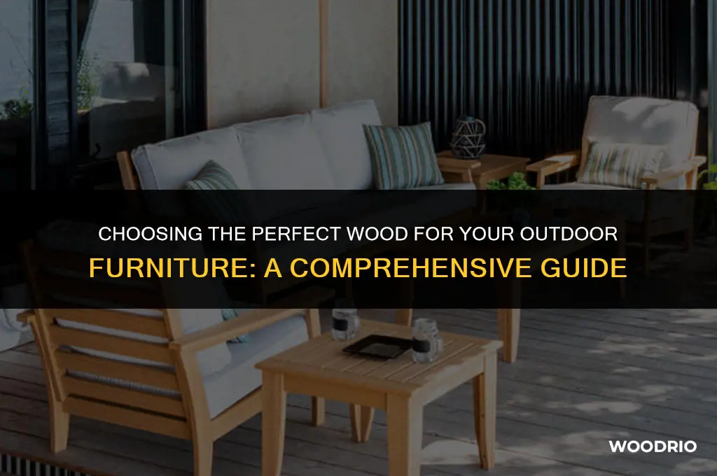 what is the best wood for outdoor furniture