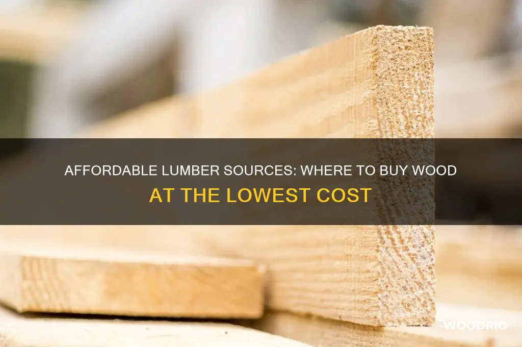 what is the cheapest place to buy wood