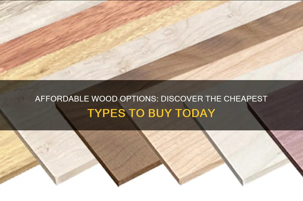 what is the cheapest type of wood to buy