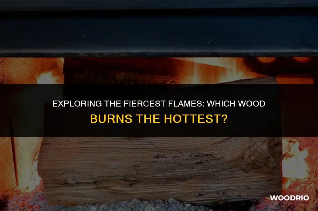 what is the hottest burning wood