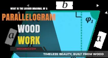 How to Calculate the Longer Diagonal of a Parallelogram in Woodworking