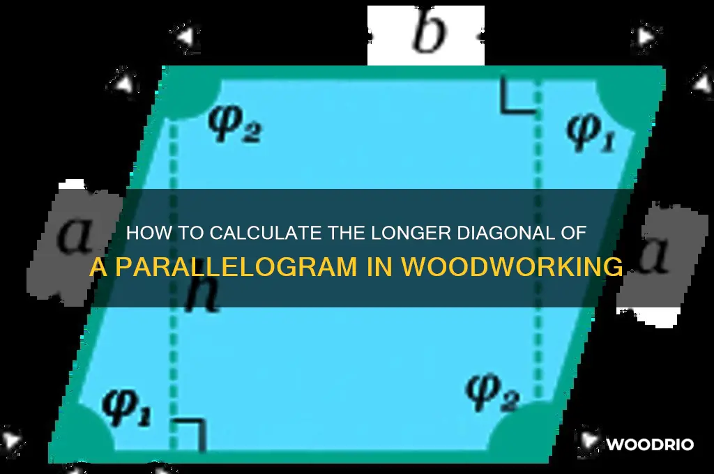 what is the longer diagonal of a parallelogram wood work