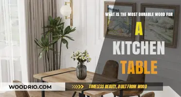 Choosing the Most Durable Wood for Your Kitchen Table: A Guide