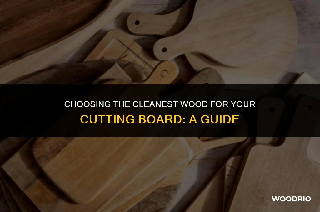 what is the most sanitary wood for cutting boards