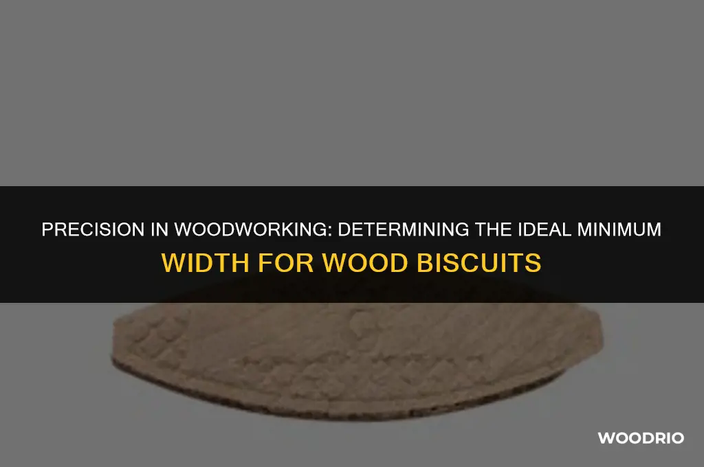 what is the smallest width of wood biscuit will work