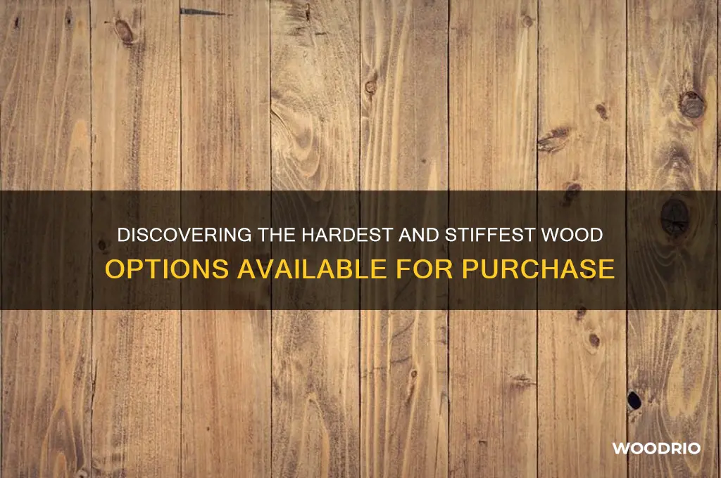 what is the stiffnest wood you can buy