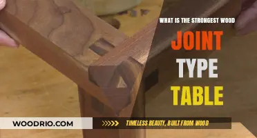 Discover the Strongest Wood Joint for Durable and Sturdy Tables