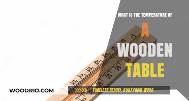Exploring the Thermal Properties of a Wooden Table's Surface