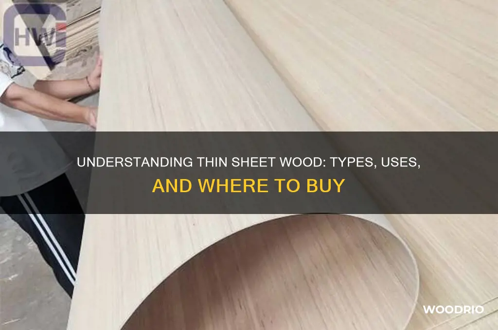 what is the thin sheet wood you can buy