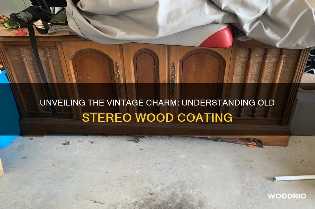 what is the wood coating on old stereos