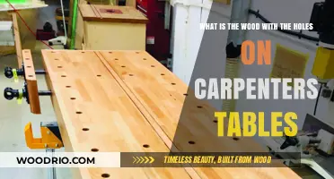 Understanding the Purpose of Holed Wood on Carpenter Workbenches