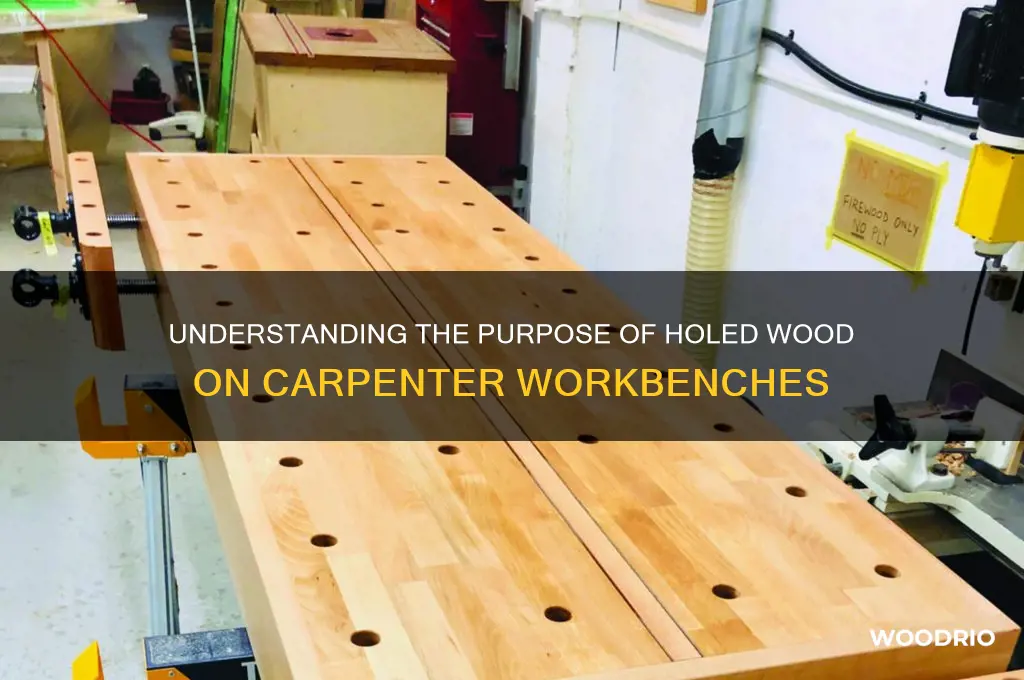 what is the wood with the holes on carpenters tables