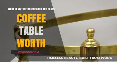 Vintage Brass, Wood, and Glass Coffee Table Value Guide