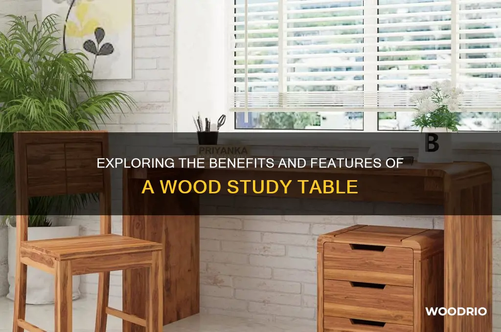 what is wood study table