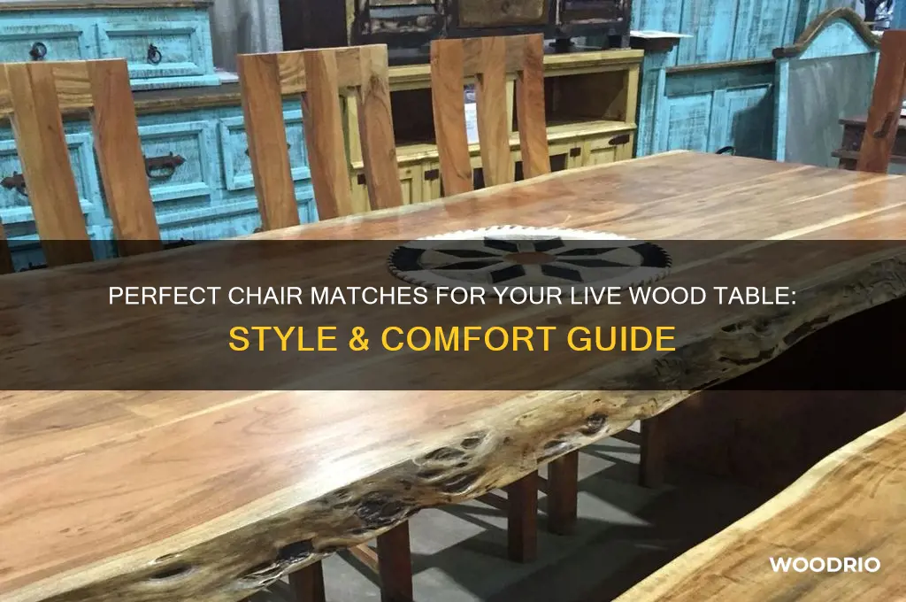 what kind of chairs live wood table