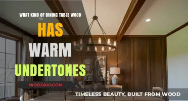 Warm and Cozy Dining: Woods with Inviting Undertones for Your Table