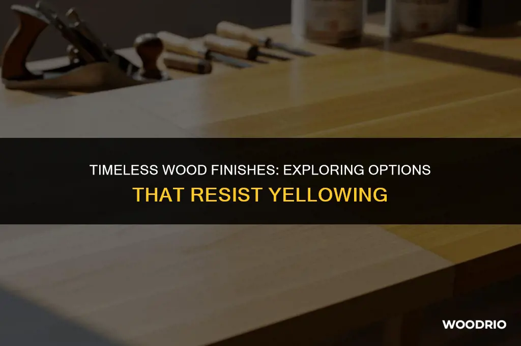 what kind of finish will not yellow wood