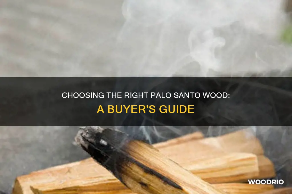 what kind of palo santo wood should i buy