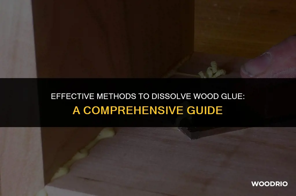 what kind of solution will make wood glue break down