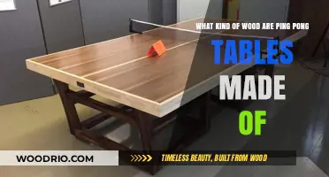 Discover the Best Wood Types for Ping Pong Tables