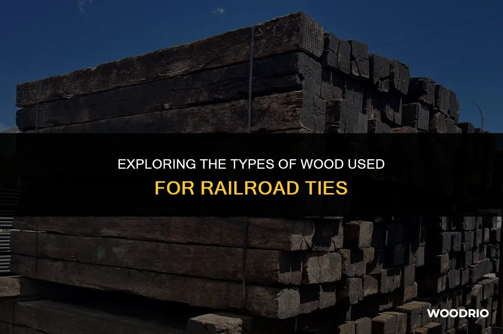 what kind of wood are railroad ties made of