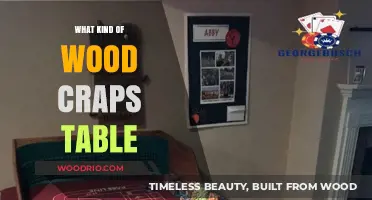 Choosing the Perfect Wood for Your Craps Table: A Guide