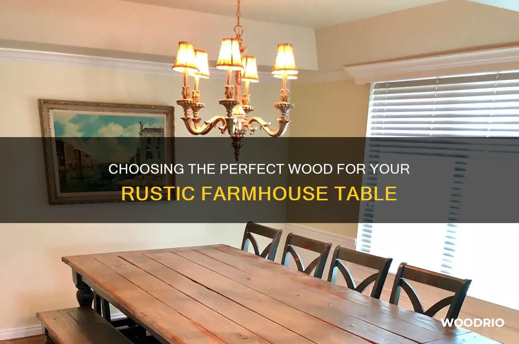what kind of wood for rustic table