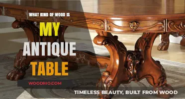 Identifying Your Antique Table's Wood Type: A Comprehensive Guide