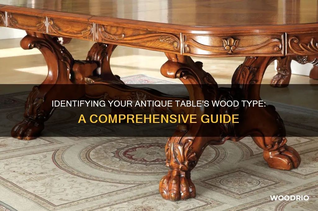 what kind of wood is my antique table
