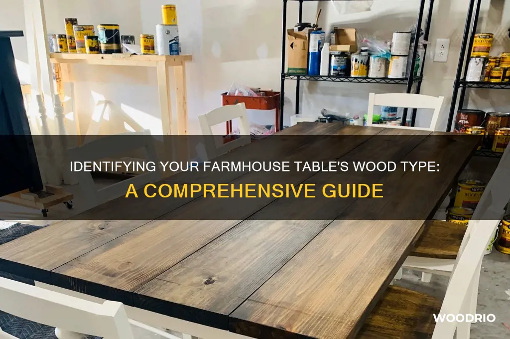 what kind of wood is my farmhouse table