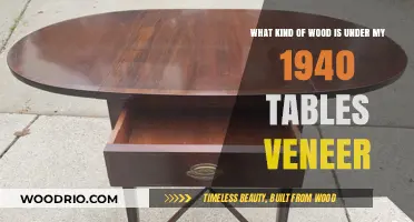 Unveiling the Hidden Wood Beneath 1940s Table Veneer