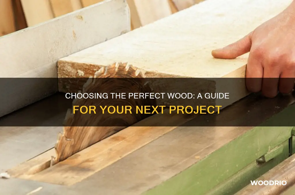 what kind of wood should i buy for my project